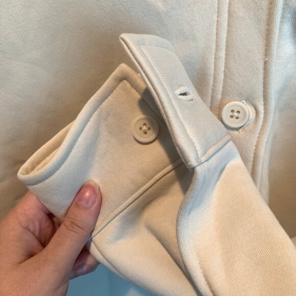 GAP VINTAGE SOFT OVERSIZED SHIRT JACKET IN MOONSTONE BEIGE - SIZE S - Picture 5 of 7